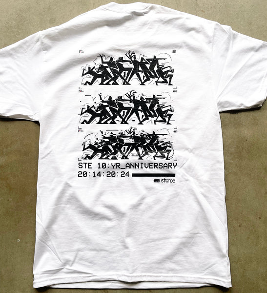 Stance 10 Year Anniversary Tee - WHITE